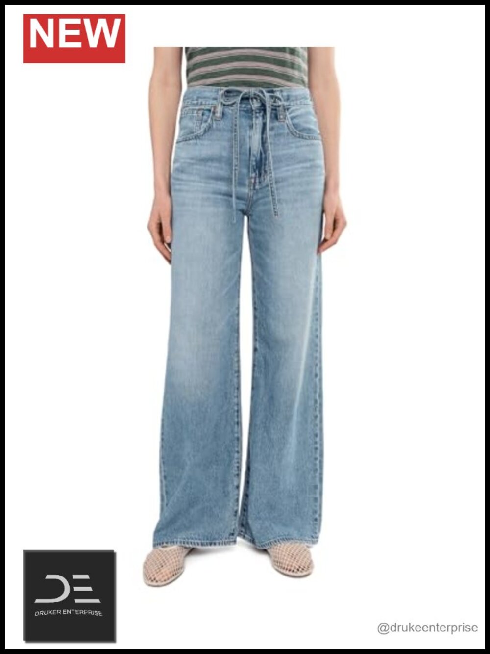 Madewell Ultimate Wide-Leg Jeans High Rise Relaxed Fit Non-Stretch 5-Pocket